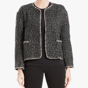 Max Studio Women's Long Sleeve Tweed Short Jacket